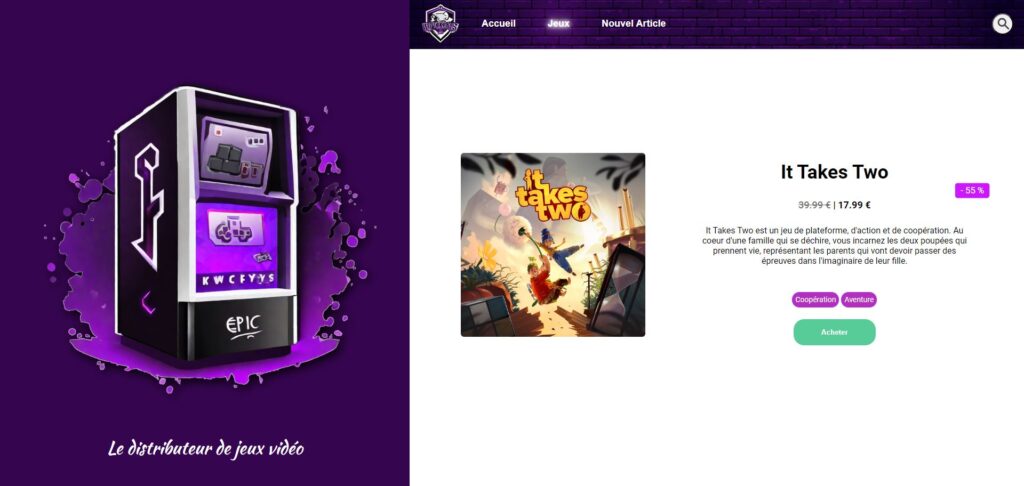 Aperçu du projet EpicKeys